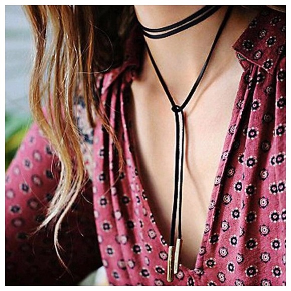 Jewelry - Black Rope Choker Necklace